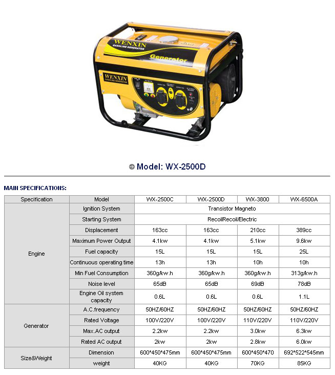 Gasoline Generator Series